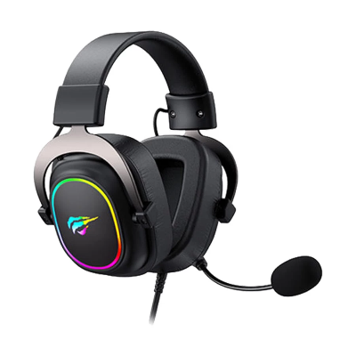 Picture of Havit HV-H2002P Over-Ear Wired Black+Ochre Gaming Headphone