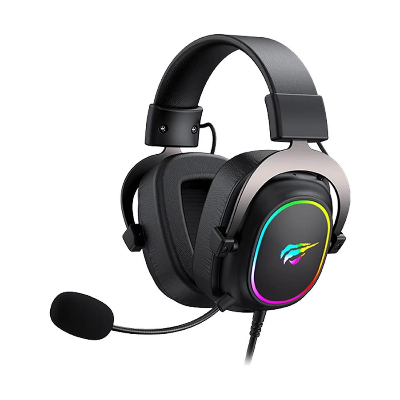 Picture of Havit HV-H2002P Over-Ear Wired Black+Ochre Gaming Headphone