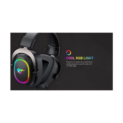 Picture of Havit HV-H2002P Over-Ear Wired Black+Ochre Gaming Headphone