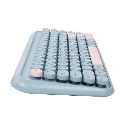Picture of Xtreme K898W Wireless Sky Blue-Light Pink Keyboard with Bangla