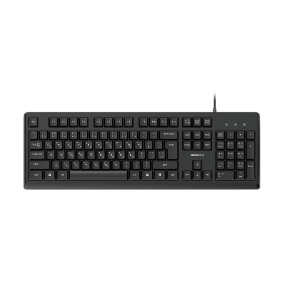 Picture of Micropack K-205 Black Wired Keyboard with Bangla