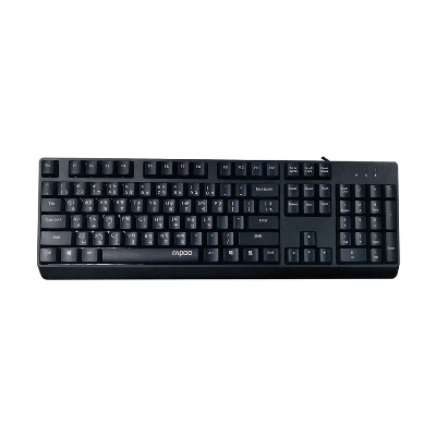 Picture of Rapoo NK1900 Wired Black Keyboard with Bangla