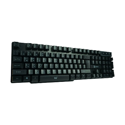 Picture of Xtreme XJOGOS KB72R Backlit Wired Black Keyboard with Bangla