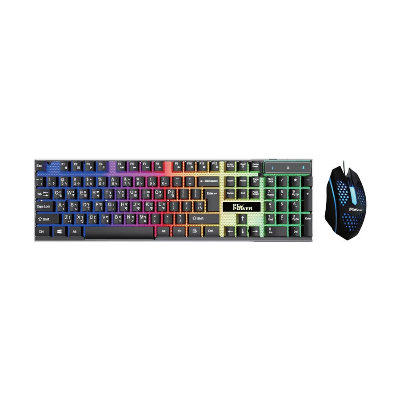 Picture of Pc Power PGC801TA01 RGB Wired Black Gaming Keyboard & Mouse Combo with Bangla