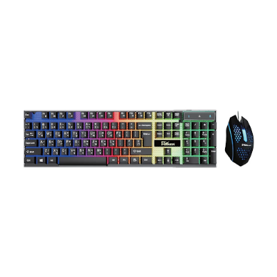 Picture of Pc Power PGC801TA01 RGB Wired Black Gaming Keyboard & Mouse Combo with Bangla