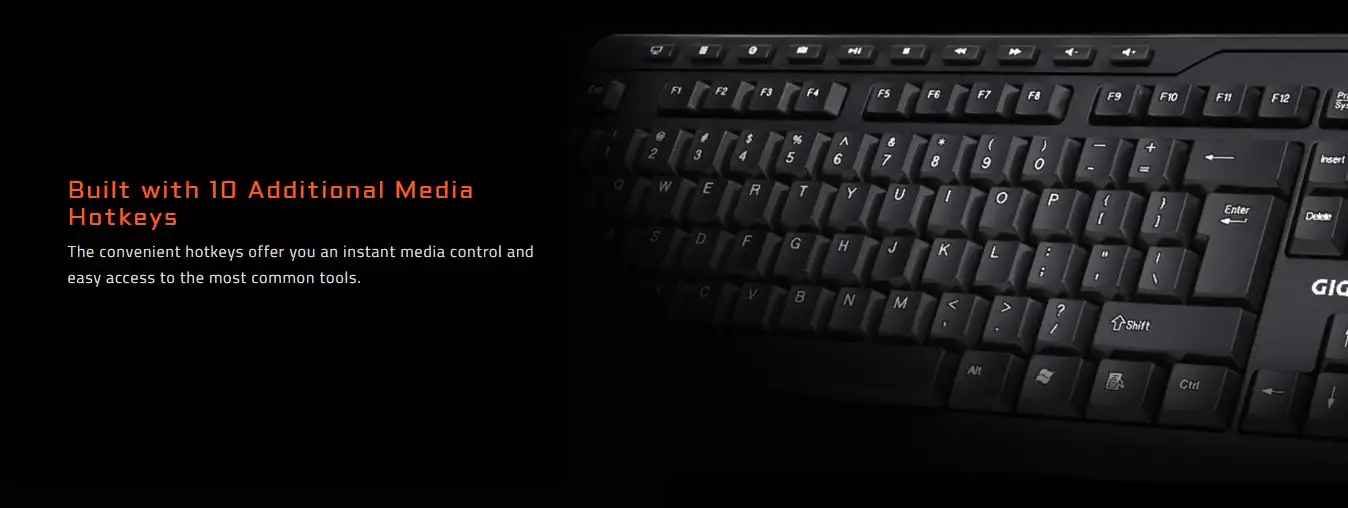 Picture of Gigabyte KM6300 Wired USB Keyboard & Mouse Combo with Bangla