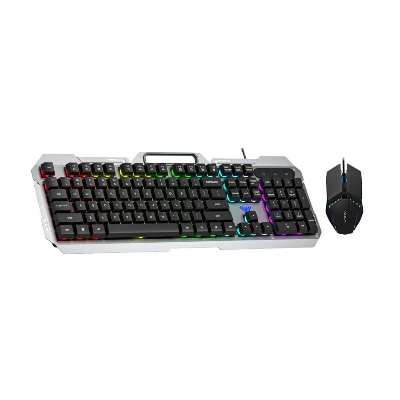 Picture of AULA F2023 Silver & Black Wired Gaming Keyboard & Mouse Combo