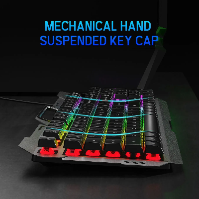 Picture of AULA F2023 Silver & Black Wired Gaming Keyboard & Mouse Combo