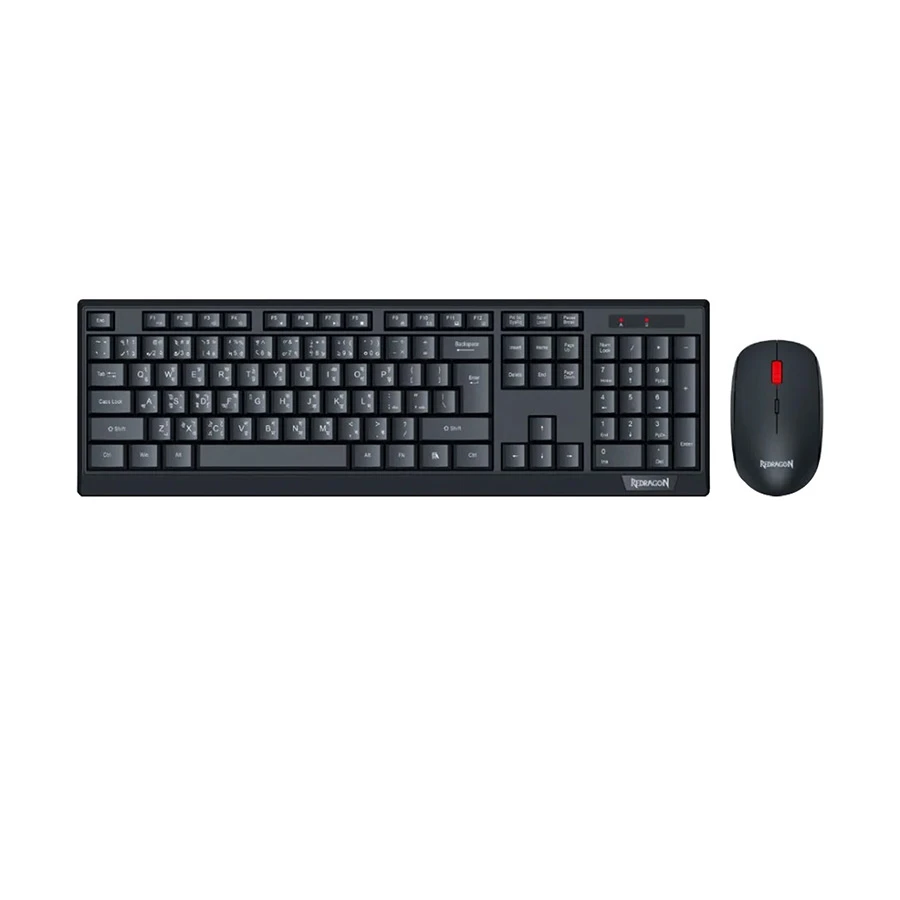 Picture of Redragon BS-8343 Wireless Black Keyboard & Mouse Combo with Bangla