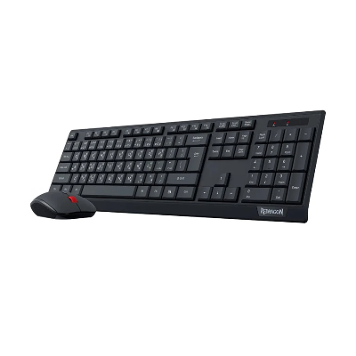 Picture of Redragon BS-8343 Wireless Black Keyboard & Mouse Combo with Bangla