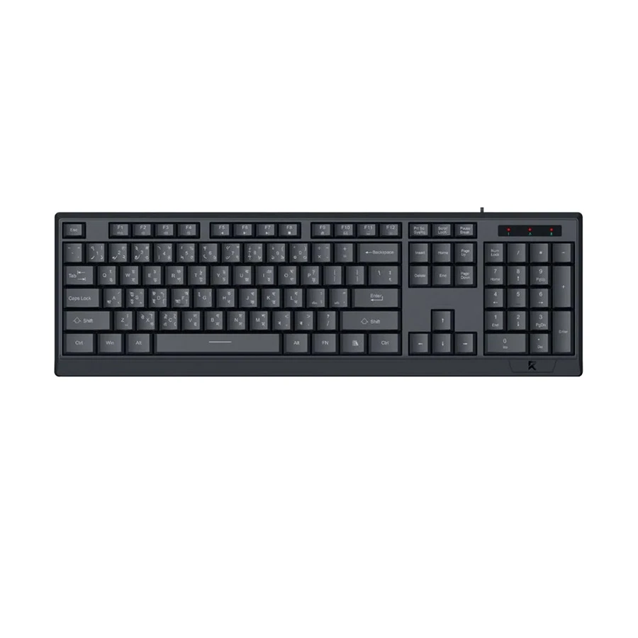 Picture of Redragon BK-8345 Wired Black Keyboard with Bangla