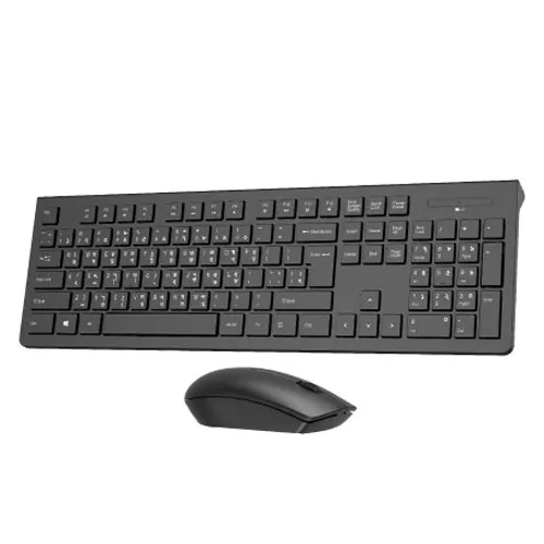 Picture of Value Top KMW1095B Black Wireless Keyboard & Mouse Combo with Bangla