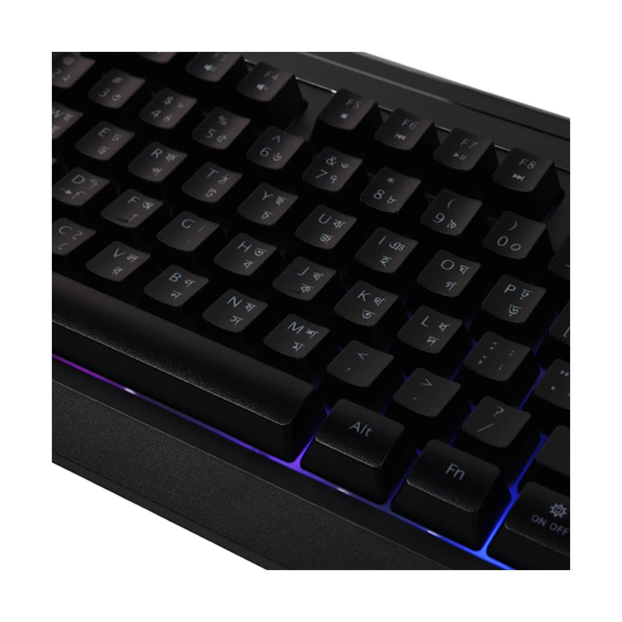 Picture of Xtreme K502R RGB Backlit Wired Black Keyboard with Bangla