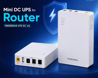 Picture of Marsriva KP3 EC 8000mAh Black Mini DC UPS