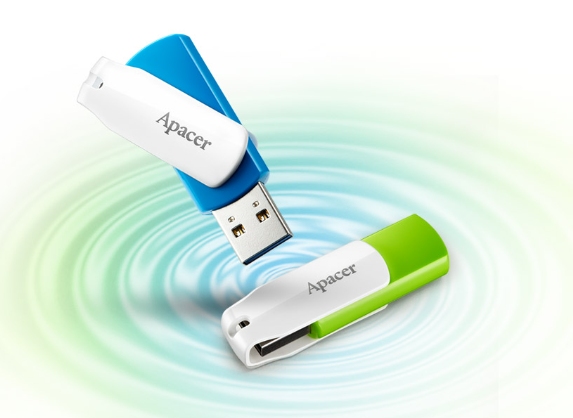 Picture of Apacer AH357 64GB USB 3.2 Blue Pen Drive