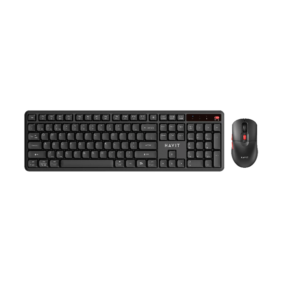 Picture of Havit KB261WB Bluetooth (Dual Mode) Black-Red Keyboard & Mouse Combo
