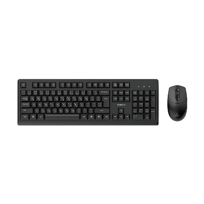 Picture of Micropack KM-205W Black Wireless Keyboard & Mouse Combo with Bangla