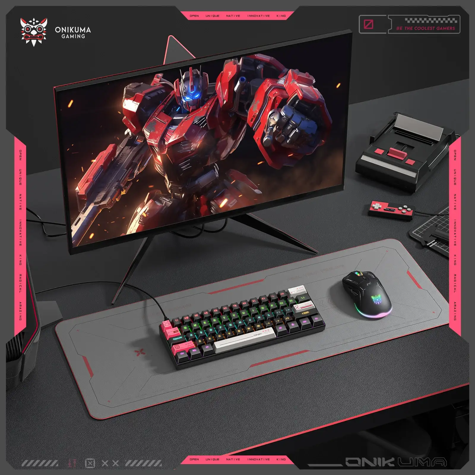 Picture of ONIKUMA G55 RGB Wired (Brown Switch) Black Mechanical Gaming Keyboard