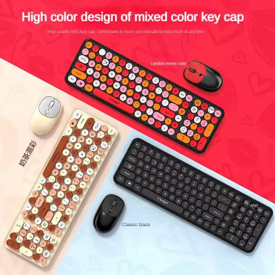 Picture of T-WOLF TF350 Red Wireless Keyboard & Mouse Combo