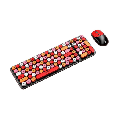Picture of T-WOLF TF350 Red Wireless Keyboard & Mouse Combo