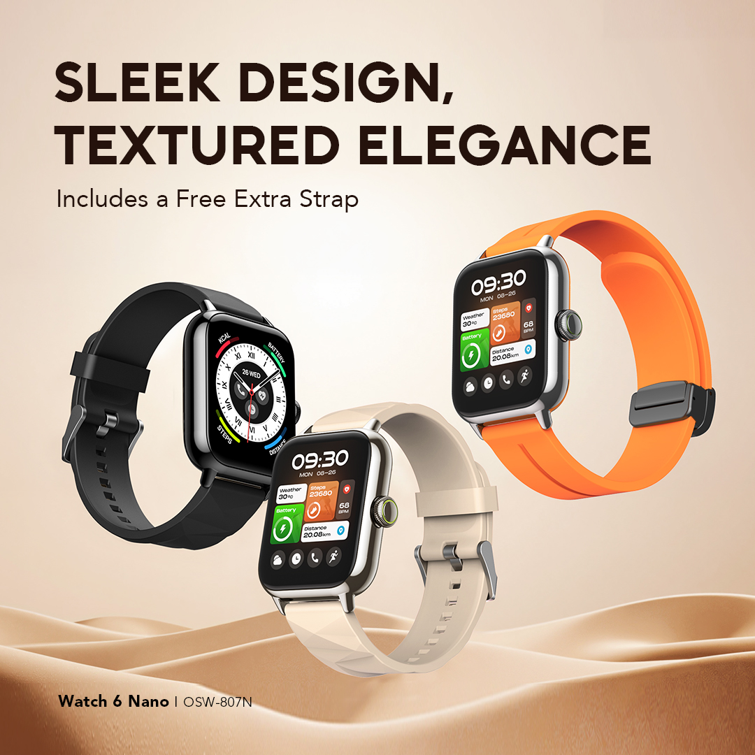 Picture of oraimo Watch 6 Nano 1.52" TFT Full Touch Smart Watch OSW-807N