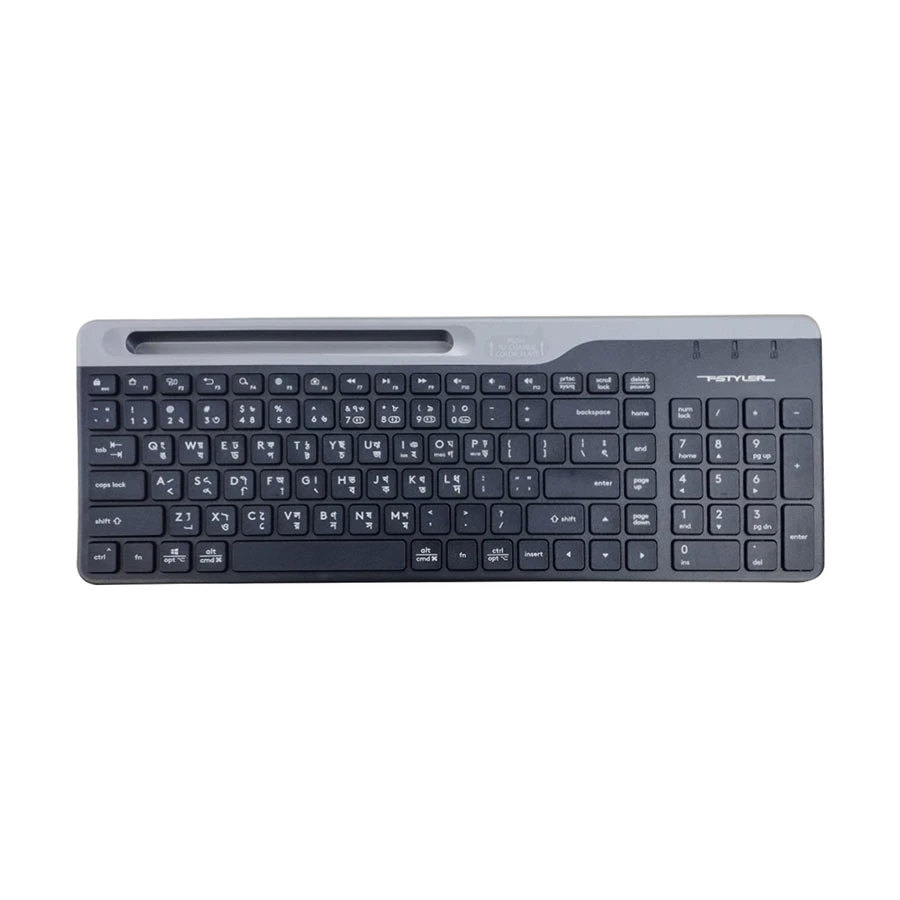 Picture of A4TECH FBK25 Fstyler Dual Mode Bluetooth Black Keyboard with Bangla
