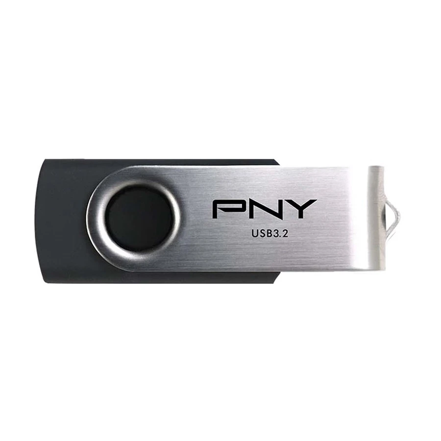 Picture of PNY Turbo Attache R 64GB USB 3.2 Silver & Black Pen Drive