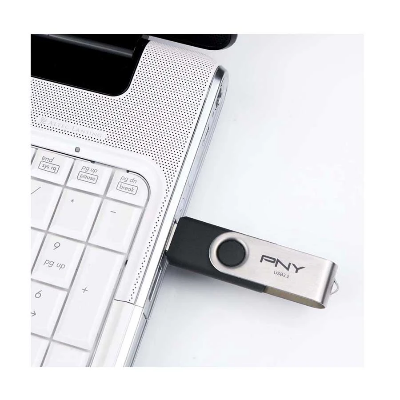 Picture of PNY Turbo Attache R 64GB USB 3.2 Silver & Black Pen Drive