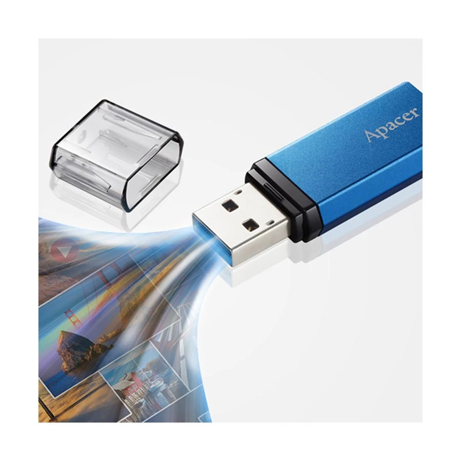 Picture of Apacer AH25C 128GB USB 3.2 Gen 1 Ocean Blue Pen Drive #AP128GAH25CU-1