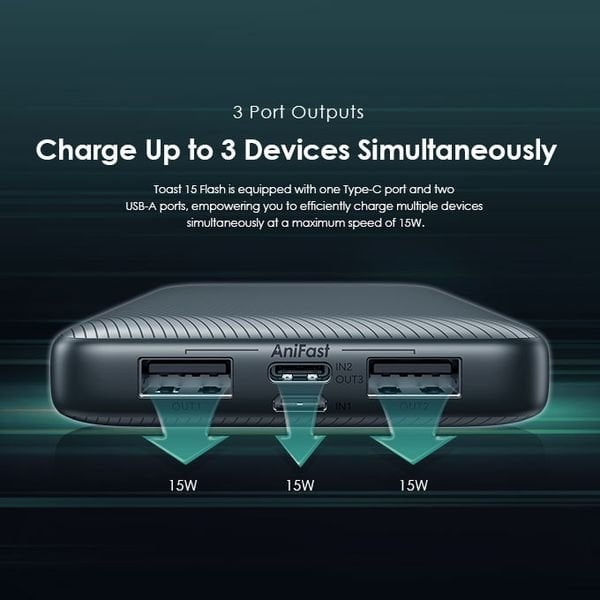Picture of oraimo Toast 15 Flash 10000mAh Fast Charging Power Bank