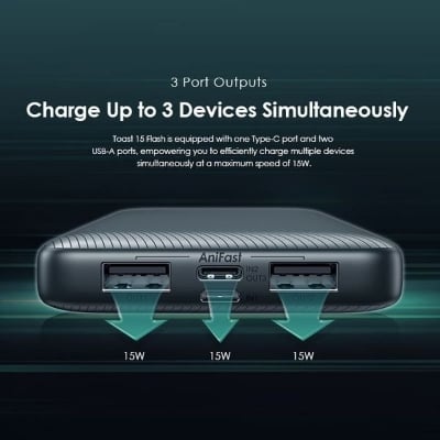 Picture of oraimo Toast 15 Flash 10000mAh Fast Charging Power Bank