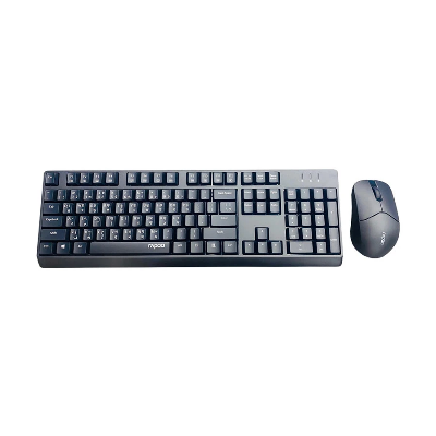 Picture of Rapoo X1500 Wireless Black Optical Keyboard & Mouse Combo with Bangla