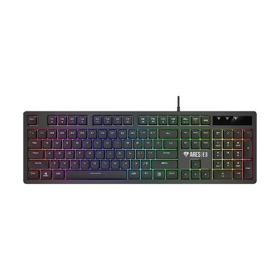 Picture of GAMDIAS ARES E3 2-IN-1 (RGB Membrane Switches) Wired Black Gaming Keyboard & Mouse Combo