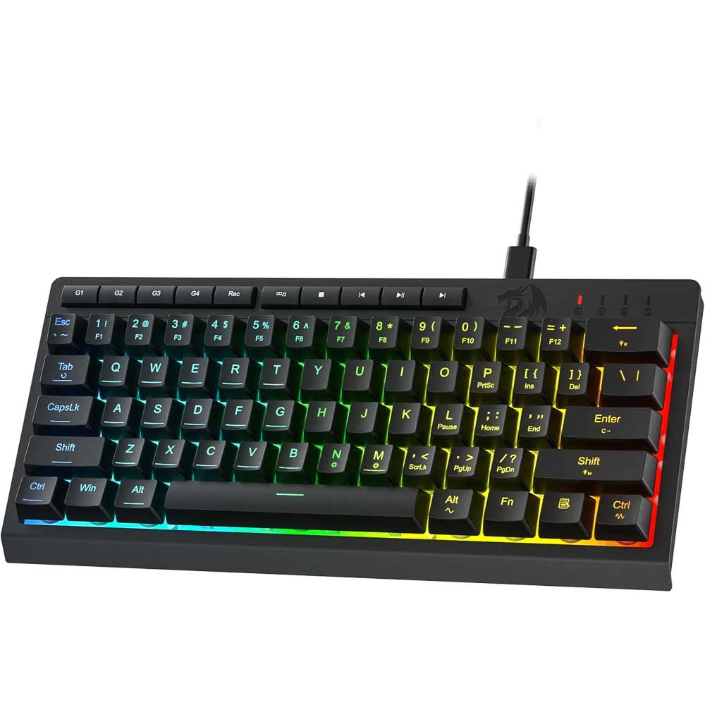 Picture of Redragon K522 RGB  61 Key Wired Black Gaming Keyboard