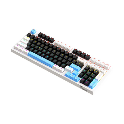 Picture of Pc Power K98 RGB White & Black + Blue Wired Mechanical Gaming Keyboard