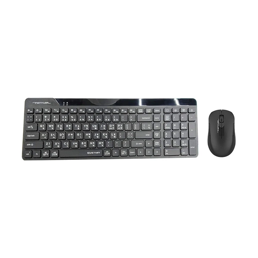 Picture of A4TECH FG2300 Air2 Fstyler Black Wireless Keyboard & Mouse Combo with Bangla