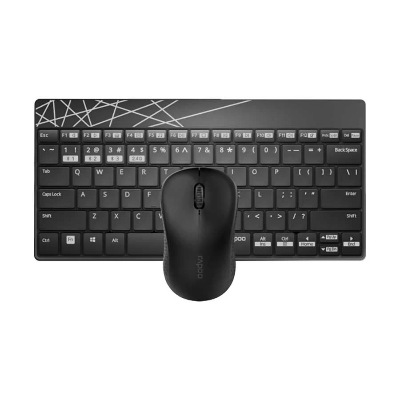 Picture of Rapoo 8000M Bluetooth Black Keyboard & Mouse Combo