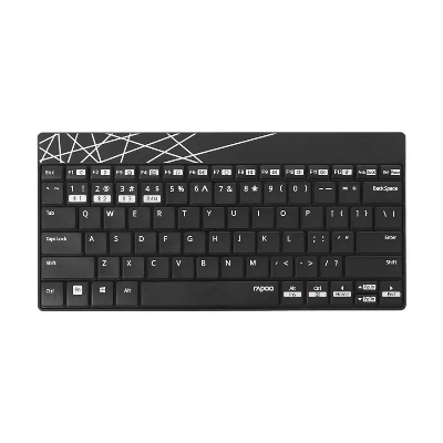 Picture of Rapoo 8000M Bluetooth Black Keyboard & Mouse Combo