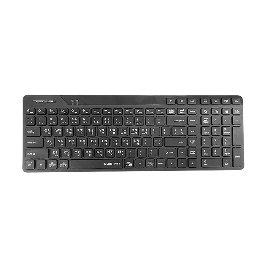 Picture of A4TECH Fstyler FBK27C AS Dual Mode Black Keyboard with Bangla