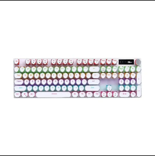 Picture of Pc Power Punk K110 RGB Wired Hot Swap (Red Switch) White Mechanical Gaming Keyboard
