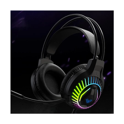 Picture of AULA T650 RGB Black USB Wired Gaming Keyboard, Mouse, Mouse Pad & Headphone Combo