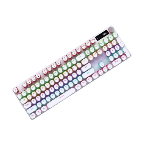 Picture of Pc Power Punk K110 RGB Wired Hot Swap (Blue Switch) White Mechanical Gaming Keyboard