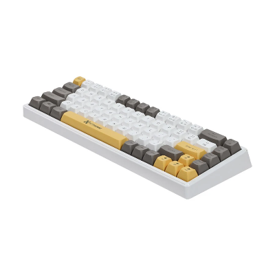 Picture of Xtreme KM71G Wired (Blue Switch) White (Yellow+White+Grey) Mechanical Gaming Keyboard