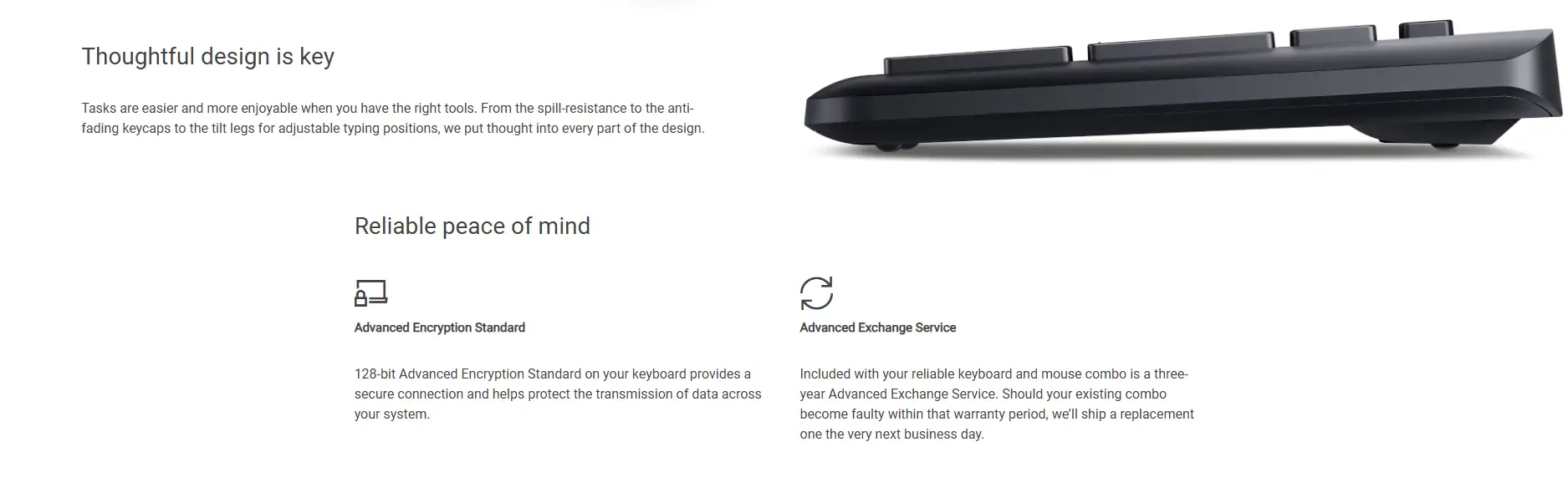 Picture of Dell KM3322W Wireless Black Keyboard & Mouse Combo
