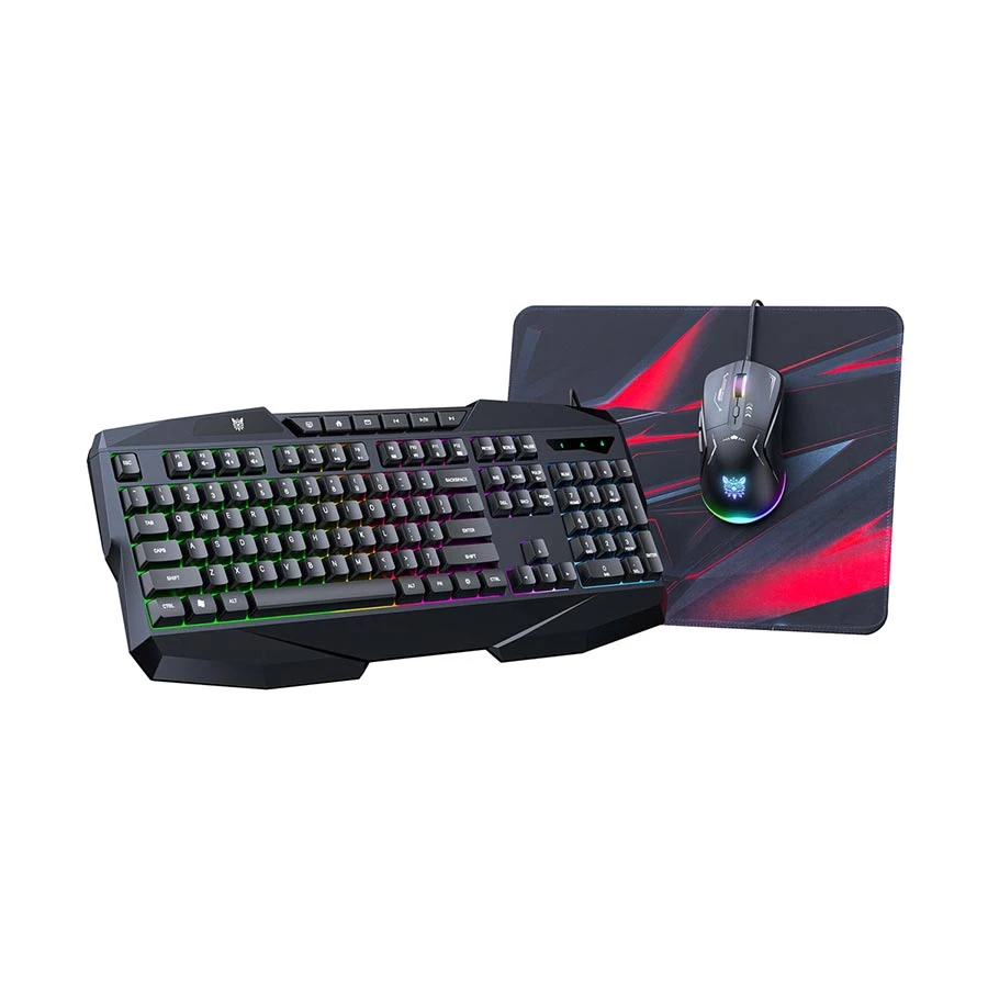 Picture of ONIKUMA TZ3006 Black USB Wired Gaming Keyboard, Mouse & Mouse Pad Combo