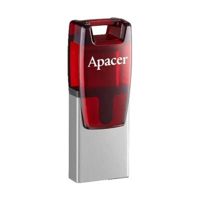 Picture of Apacer AH180 64GB USB 3.2 Type-C OTG Red RP Pen Drive #AP64GAH180R-1
