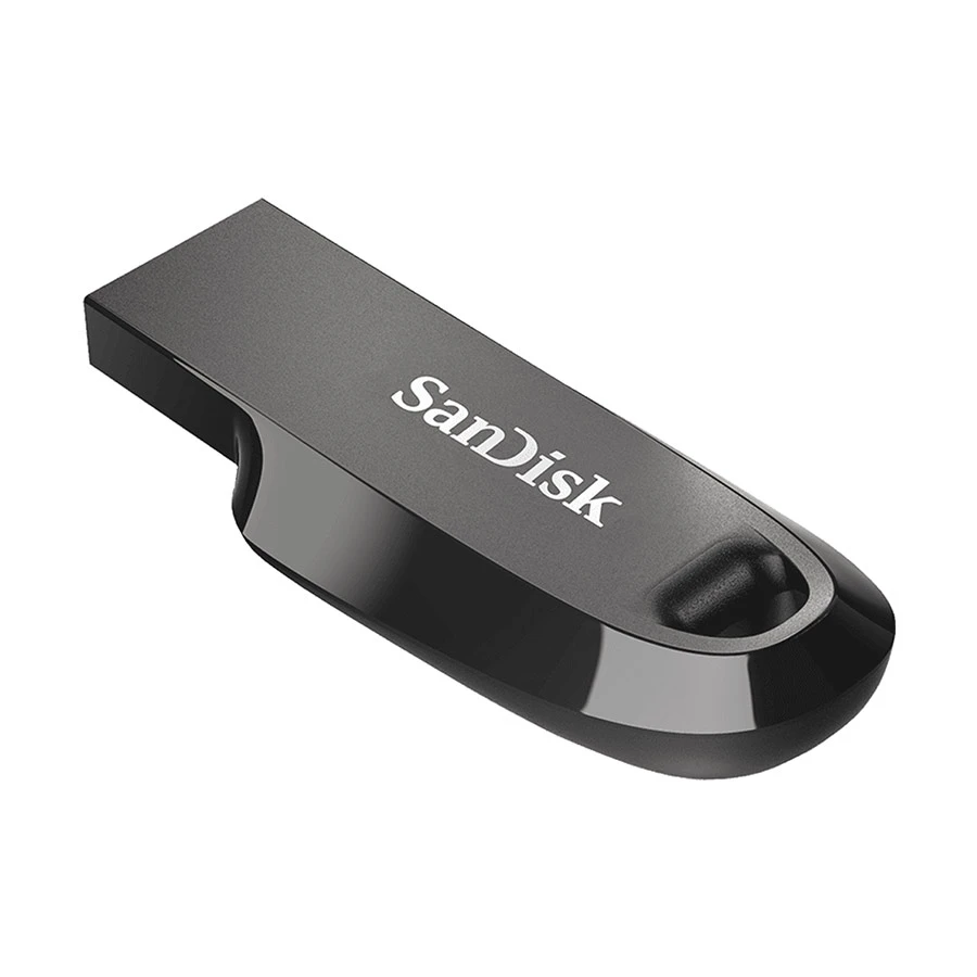 Picture of SanDisk Ultra Curve SDCZ550 32GB USB 3.2 Gen 1 Black Pen Drive # SDCZ550-032G-G46
