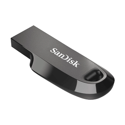 Picture of SanDisk Ultra Curve SDCZ550 32GB USB 3.2 Gen 1 Black Pen Drive # SDCZ550-032G-G46