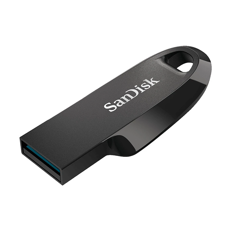 Picture of SanDisk Ultra Curve SDCZ550 32GB USB 3.2 Gen 1 Black Pen Drive # SDCZ550-032G-G46