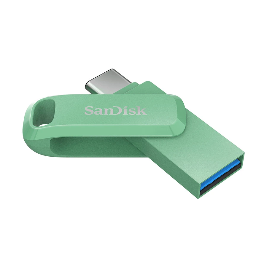 Picture of SanDisk 64GB Ultra Dual Drive Go USB 3.1 Type-C Absinthe Green Pen Drive #SDDDC3-064G-G46AG (150MB/s)